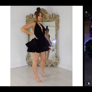 RIAH MARIE BLACK PROM/ BIRTHDAY DRESS… 1xl (shawl not included)